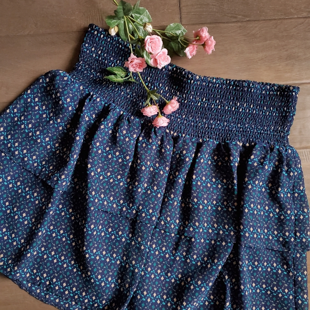 Elastic Waist Ruffled Pattern Skirt | Old Navy